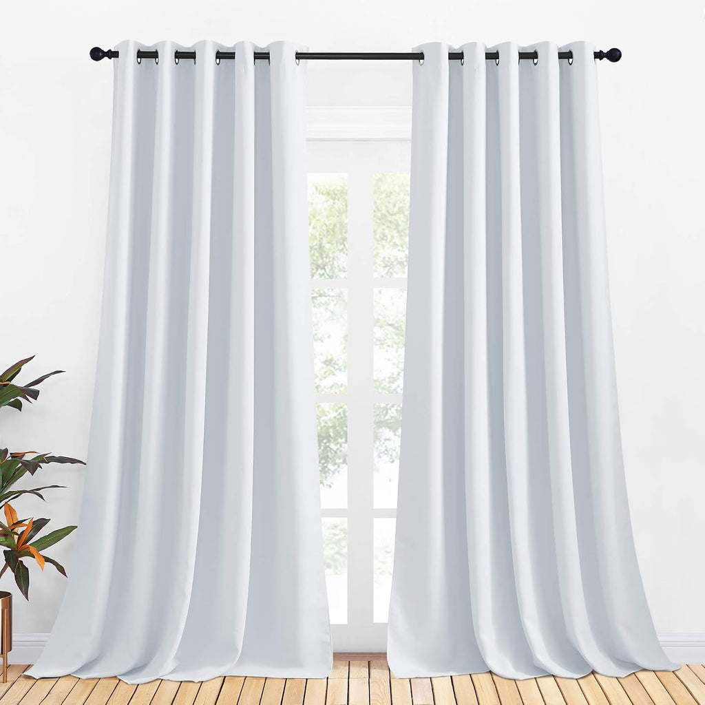 Nicetown Room Darkening Curtain Panels for Bedroom -easy maintenance Solid Thermal Insulated Grommet Room Darkening Draperies / Drapes…