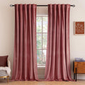 Miulee Velvet Curtains 108 inches Long 2 Panels - Luxury Blackout Curtains for Bedroom Living Room Thermal Insulated Super Soft Window Drap…