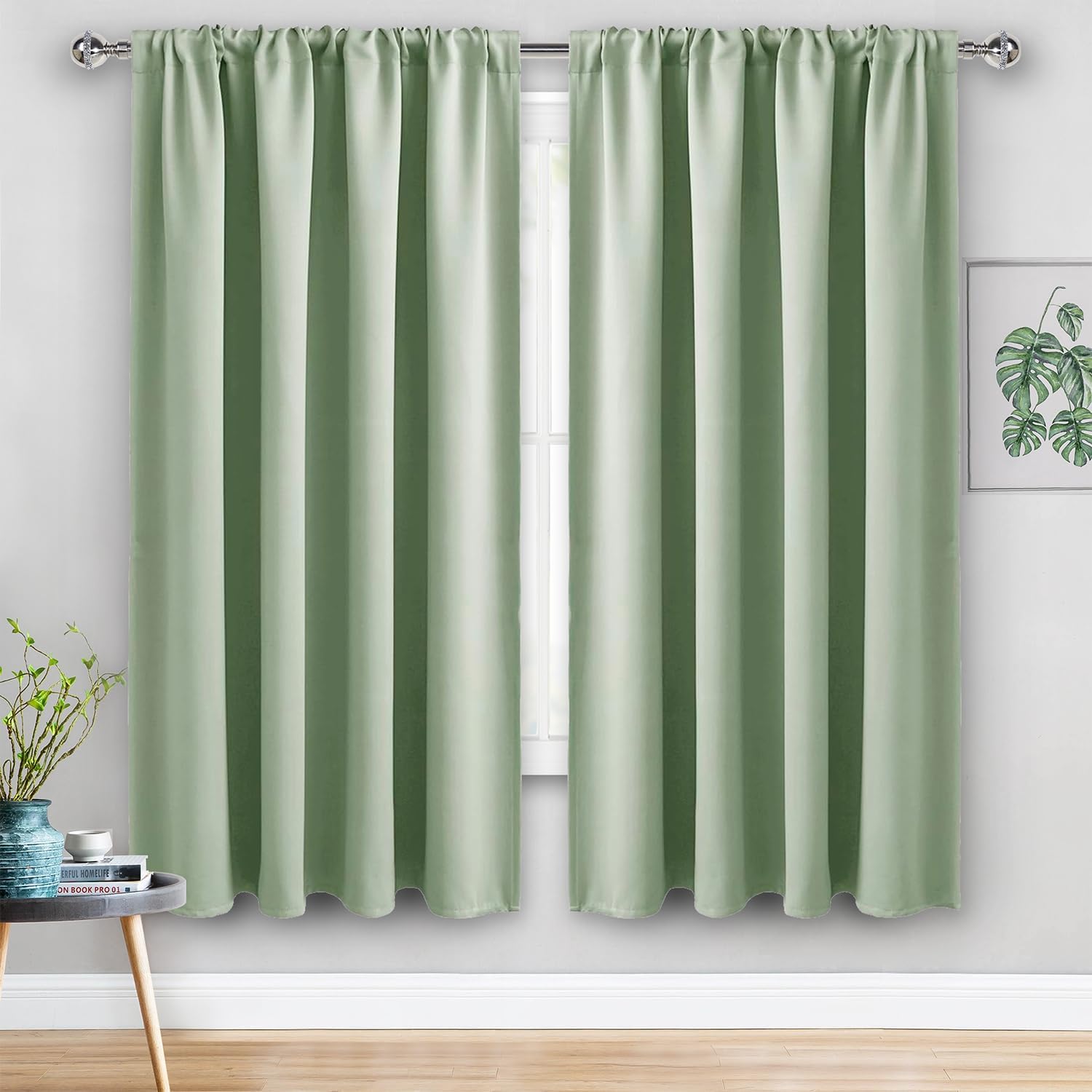 Jiuzhen Blackout Curtains for Bedroom - 70 x 63 Inch Extra Wide Privacy Assured Thermal Insulated Room Darkening Sliding Door Curtains for…