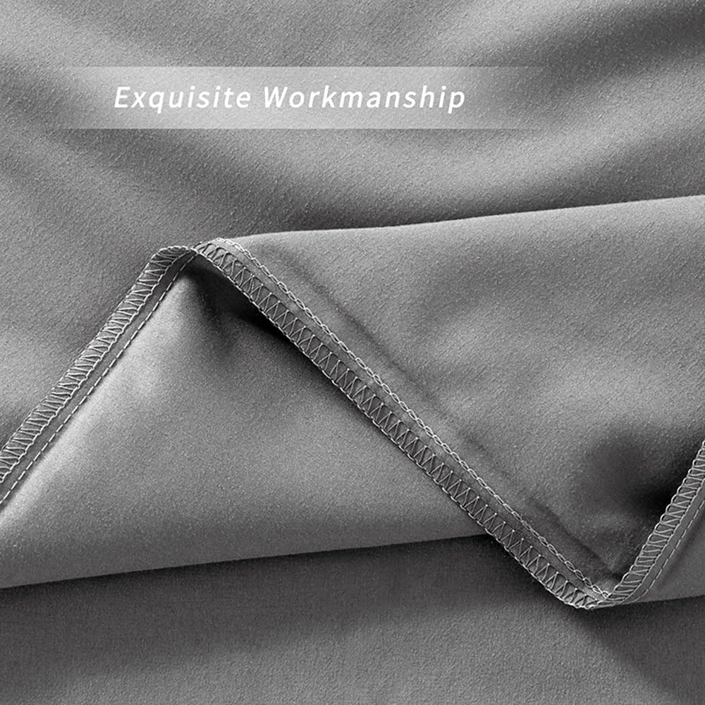 NookZuzu 2 Pack Microfiber Zipper Pillowcases, Soft Comfortable Not Shrink Dark Gray Pillow Case, Standard Pillow Cases Set of 2 (20x26 Inc…