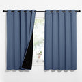 Nicetown 100% Blackout Curtains 63 inches Long, Pair of Energy Smart & Noise Blocking Out Drapes for Baby Room Window, Thermal Insulated Gu…