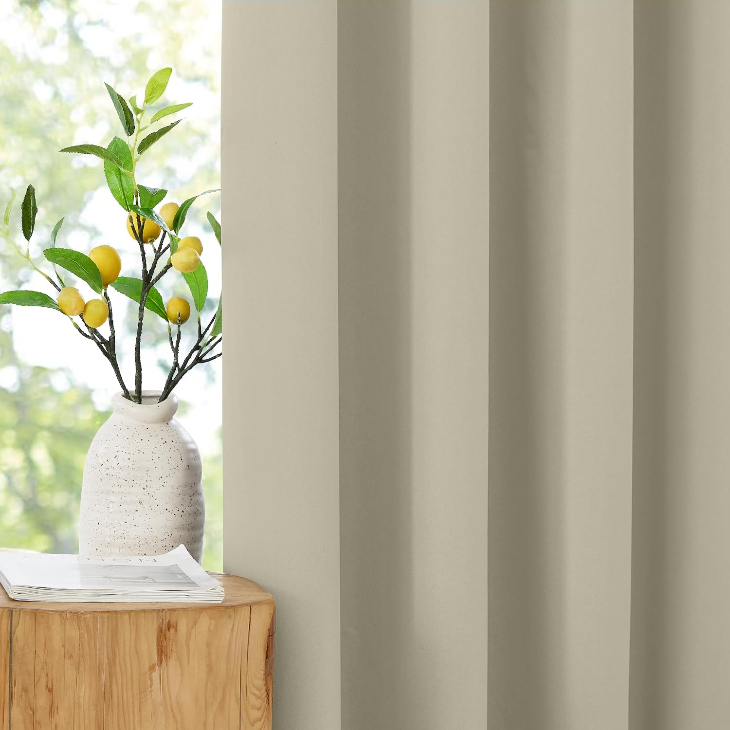 Nicetown 100% Blackout Curtains 96 inches Long, Grommet Lightweight Easy to Install Portable Blackout Curtains Energy Saving Shades for Liv…