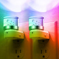 L LOHAS LED Night Light, Night Lights Plug into Wall, Color Changing Nightlight RGB with Dusk to Dawn Sensor, for Halloween, Christmas…