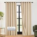 Rybhome RYB HOME 3-in-1 Soundproof - Blackout - Energy Saving Curtains for Bedroom, Soundproof Blanket Curtains for Living Room Nursery Pat…