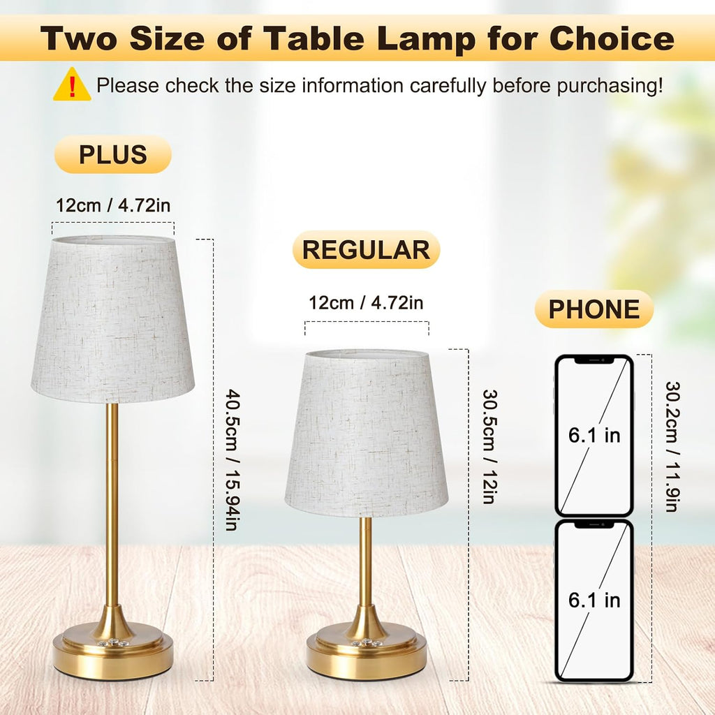 Wowag Small Cordless Table Lamp Rechargeable,5000mAh Battery Operated Desk Lamp,3 Colors & 7 RGB Stepless Dimmable, Touch Ambient Light…
