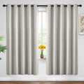 Yakamok Blackout Curtains Room Darkening Thermal Insulated Window Panels, Solid Grommet Top Drapes for Bedroom/Living Room(62Wx72L, Light…