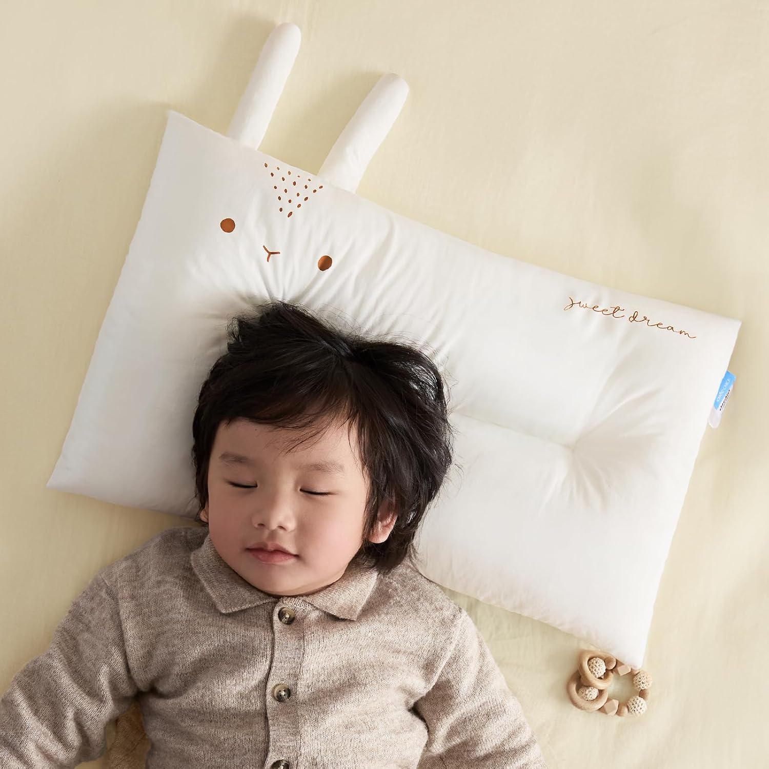 ChocChick Choc chick Toddler Pillow,20X12inches Machine Washable 100% Cotton Pillowcase Soft Hypoallergenic Kids Pillows, Child Cute Animal…