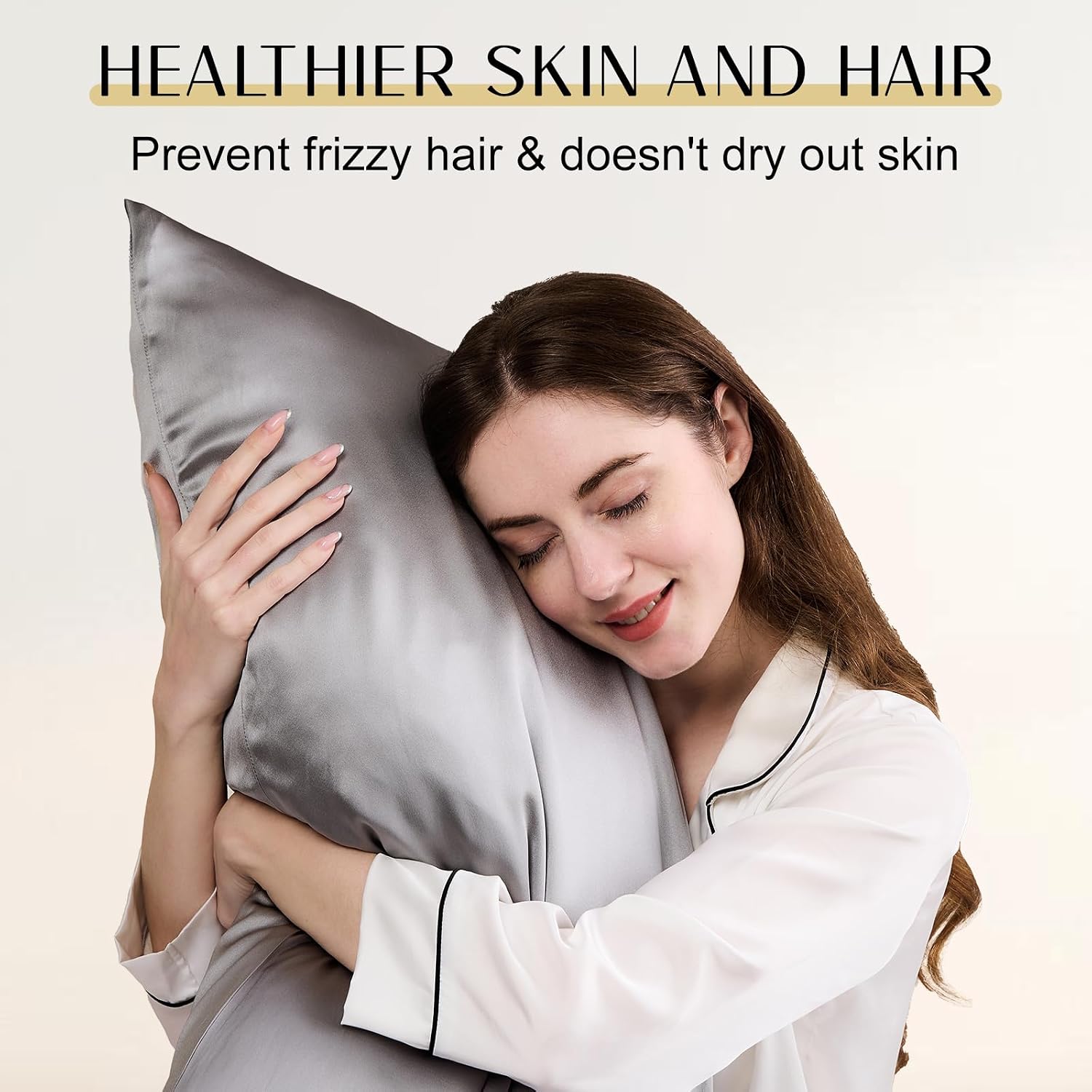 Zimasilk Upgraded 100% 6A Grade Pure Mulberry Silk Pillowcase for Hair and Skin Silk Pillow Cases with Reinforced Hidden Zipper, More Soft…