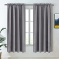Dwcn Grey Room Darkening Blackout Curtains - Thermal Insulated Privacy Energy Saving Window Curtain Drapes 52 x 63 inch Length, Set of 2 Be…