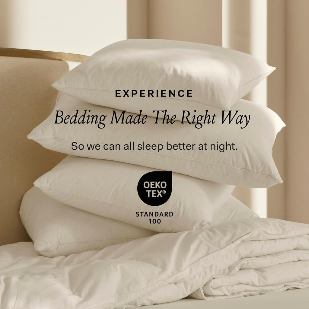 BollBranch BOLL & BRANCH Down Alternative Pillow - Soft, Standard - Cooling Shell - Hypoallergenic Primaloft Luxury Down Alternative Fill -…