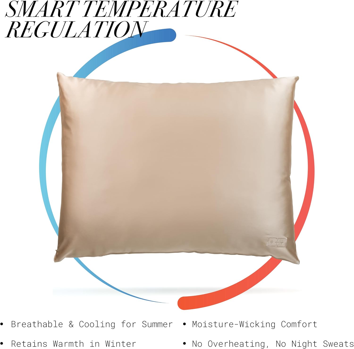 100% Mulberry Silk Pillowcase Infused with Silver Ions - Pure 30 Momme Grade 6A Fibers for Beautiful Skin and Hair - Cooling Pillow Case…