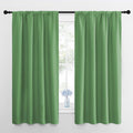 Nicetown Blackout Curtains for Living Room, Froest Green, 2 Panels, 42 by 63, Darkening Window Curtain Panels, easy maintenance Solid…