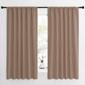 NICETOWN Kids Blackout Curtain Panels - Window Treatment Thermal Insulated Solid Rod Pocket Blackout Drapes for Bedroom (Cappuccino, Set…