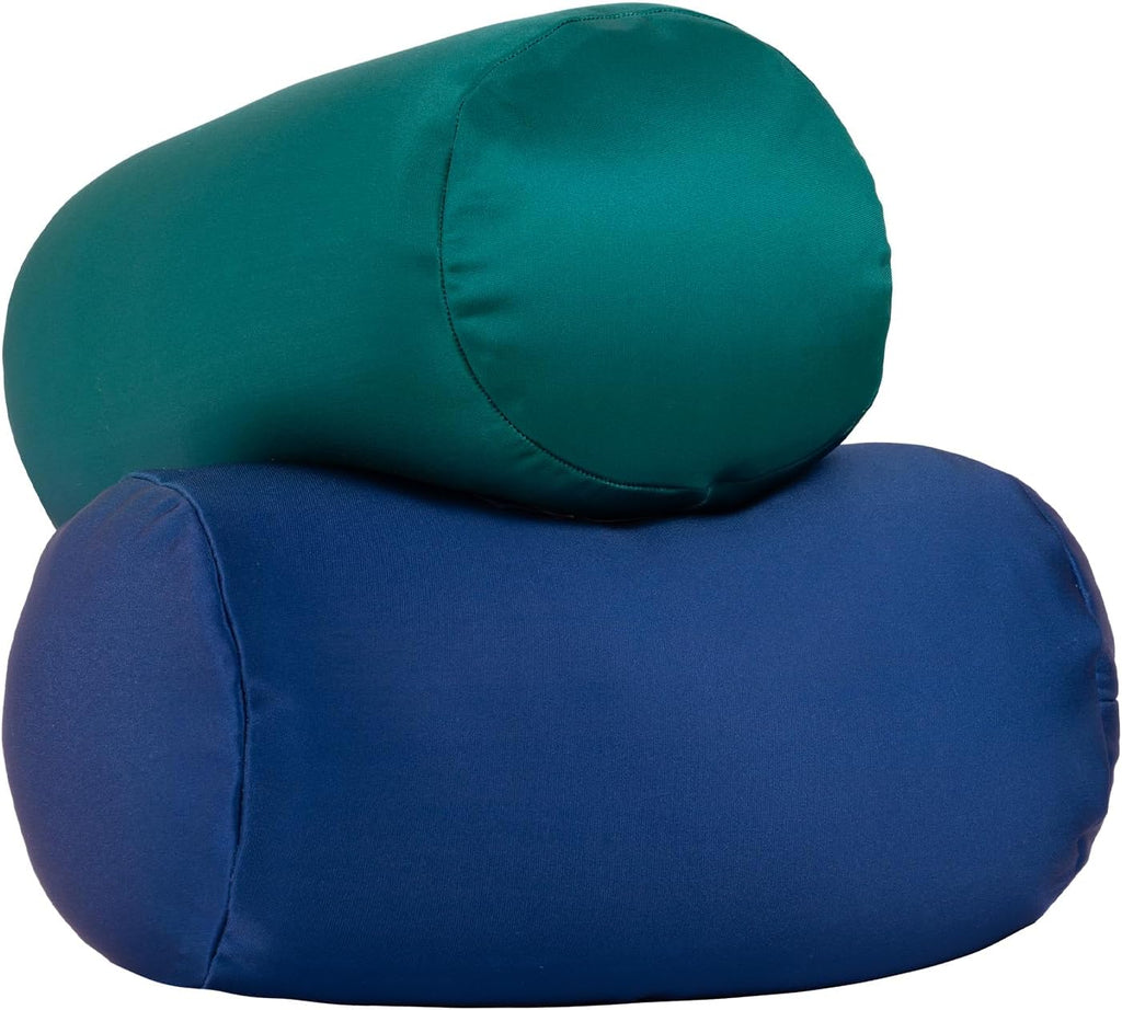 2Pcs Microbead Bolster Tube Neck Bed Body Pillows, 12 x 7 inches Squish Bean Bag Microbead Pillow for Sleeping Home Travel Neck Lumbar…