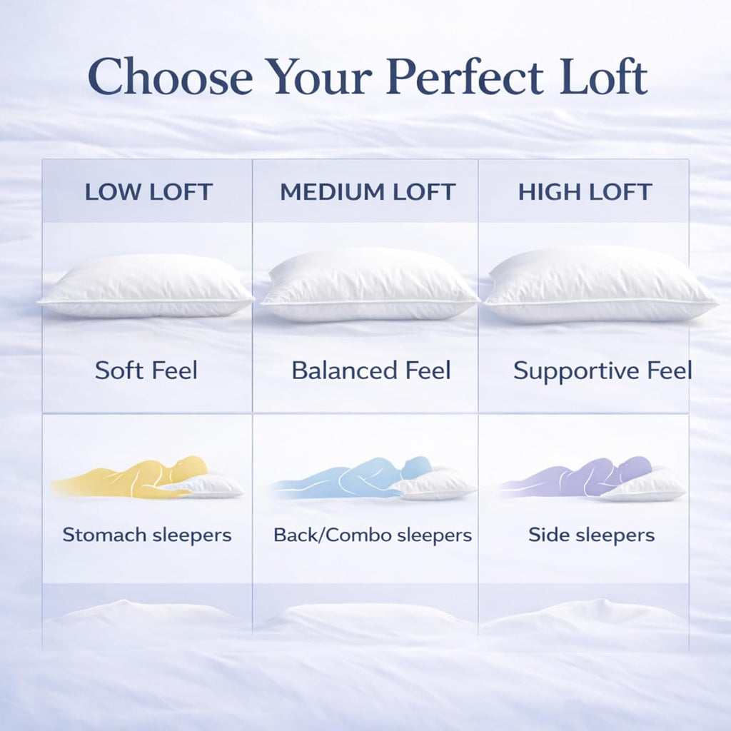 East Coast Bedding 100% White Down Pillow, No Feathers, 600 Fill Power, 400 Thread Count Cotton Shell, Firm Loft, King 20x36, 2 Pack