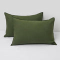 Chuffed Linen Pillowcases 2 Pack 100% Linen Standard Pillow Cases, Breathable and Cooling Washed Pillowshams with Zipper Closure, 20x30 Inc…