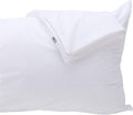 Kingnex Feather Proof Pillow Protectors Queen Size with Zipper Set of 2-100% Waterproof - Down Proof - Bamboo Viscose Terry Surface 2 Pack…