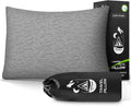 CushyOasis All-in-1 Camping Pillow Set - Shredded Memory Foam Neck Pillow Travel Pillow with Eye Mask, Earplugs, Washable Cover, Compact…