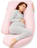 Momcozy Pregnancy Pillows for Sleeping, U Shaped Full Body Maternity Pillow for Side Sleeping - Support for Back, Legs, Belly, HIPS, 57 Inc…