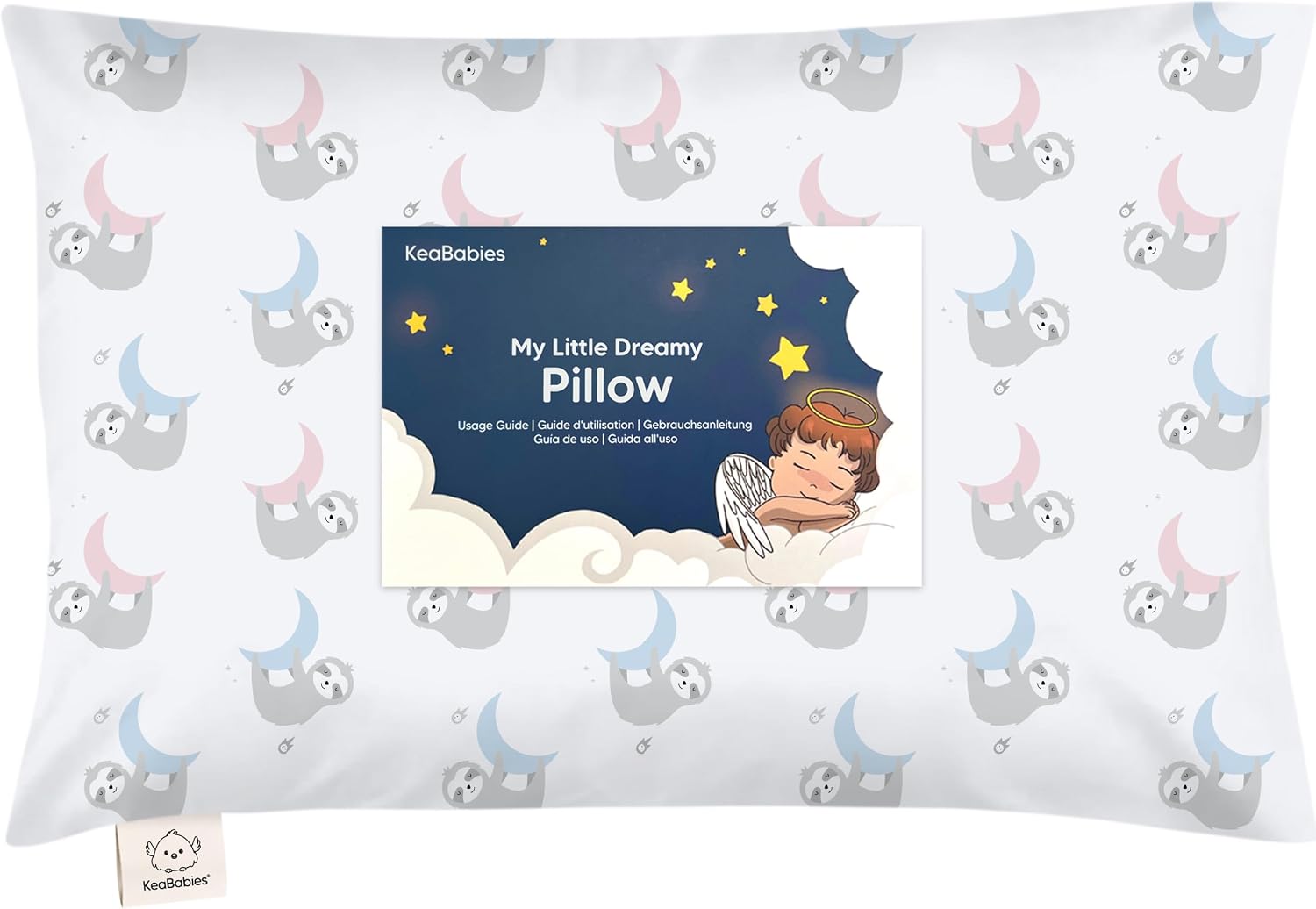 Toddler Pillow with Pillowcase - 13x18 My Little Dreamy Kids Travel Bed Pillows for Sleeping, Organic Cotton Small Pillowcase, Soft &…