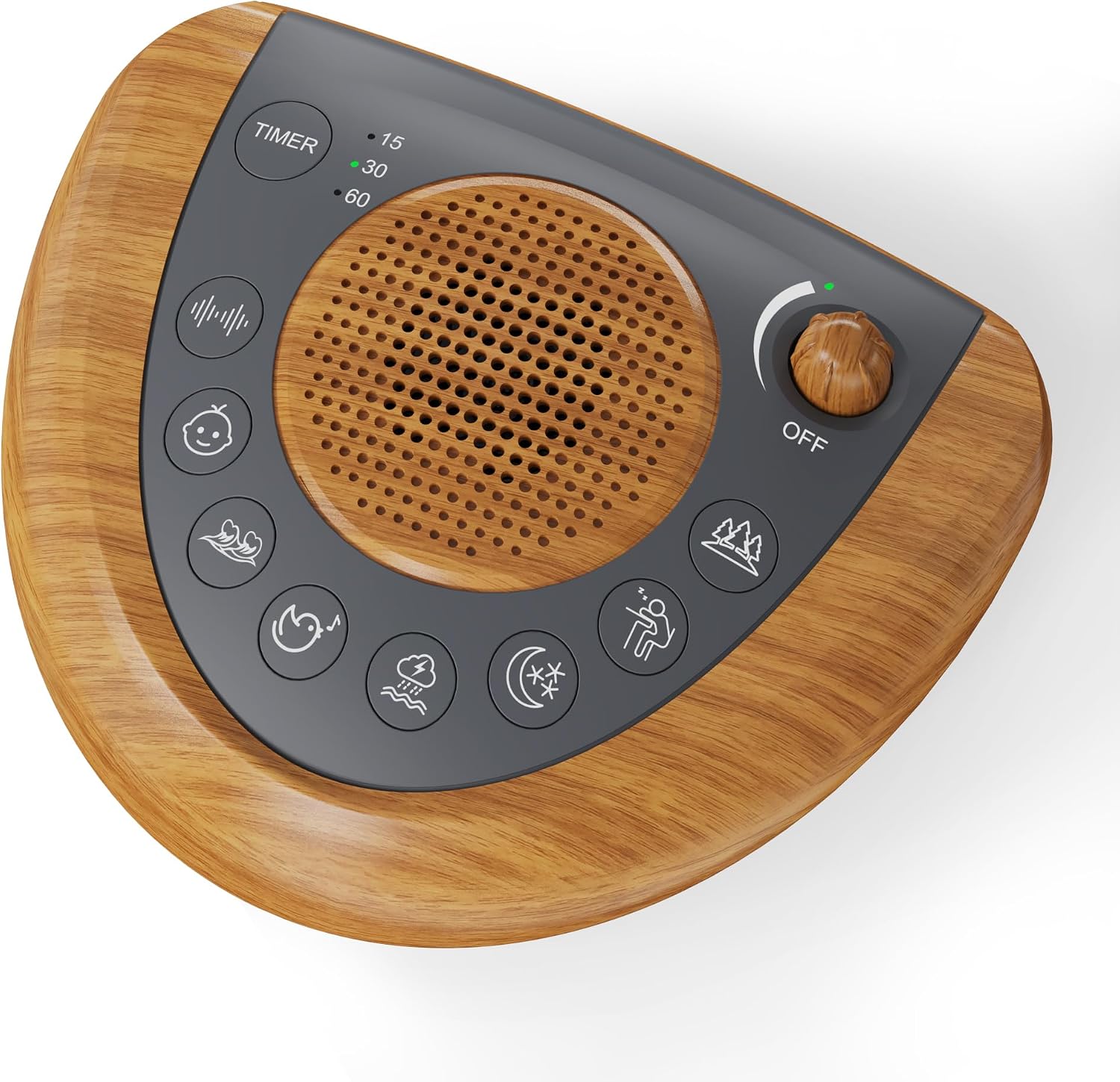 Raynic Noise Machine, Battery Powered Sound Machine, Portable Sleep Machine with 36 Natural Soothing Sounds, Timer, USB Port, Headphone…