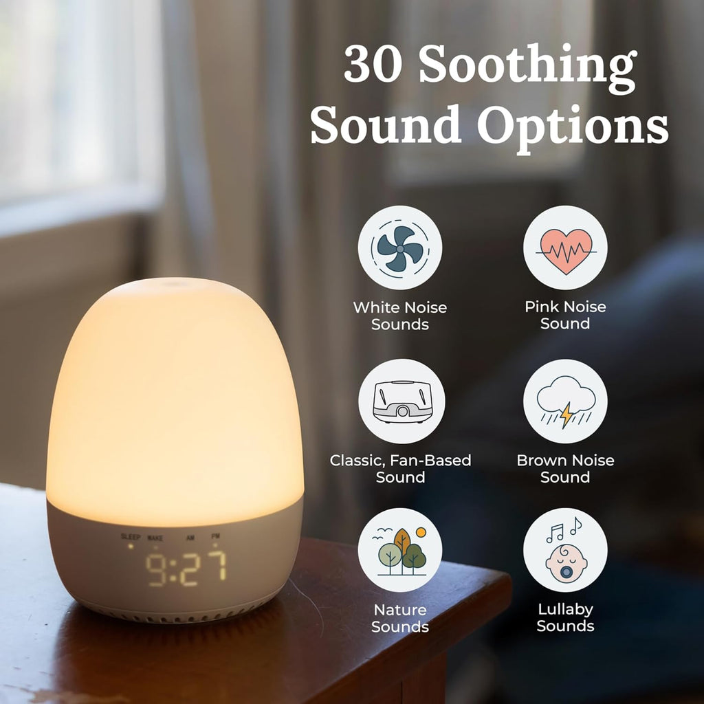 Yogasleep Light to Rise White Noise Sound Machine & Sleep Trainer with Night Light. for Baby & Toddler, 30 Soothing Sounds Includ…