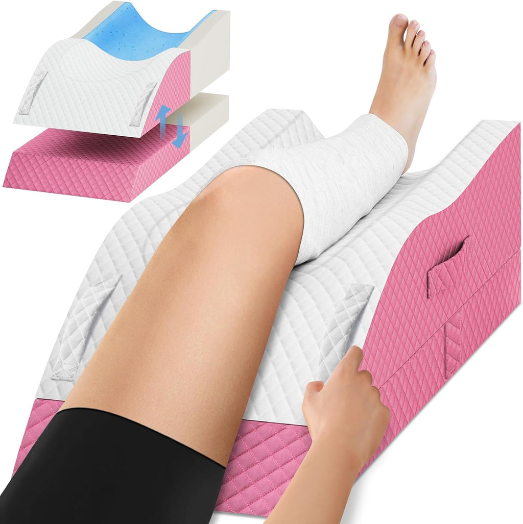 TranquilRelax TranquilRelax Elevation Pillows for Leg After Surgery, Memory Foam Adjustable Wedge Pillow for Injury or Rest, Ankle P…