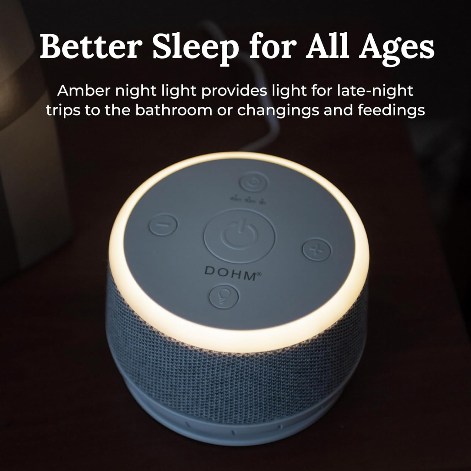 Yogasleep Dohm Nova White Noise Sound Machine, Better Sleep for Babies & Adults. Includes Night Light, 10 Fan Speeds & Calming Pink Noise f…