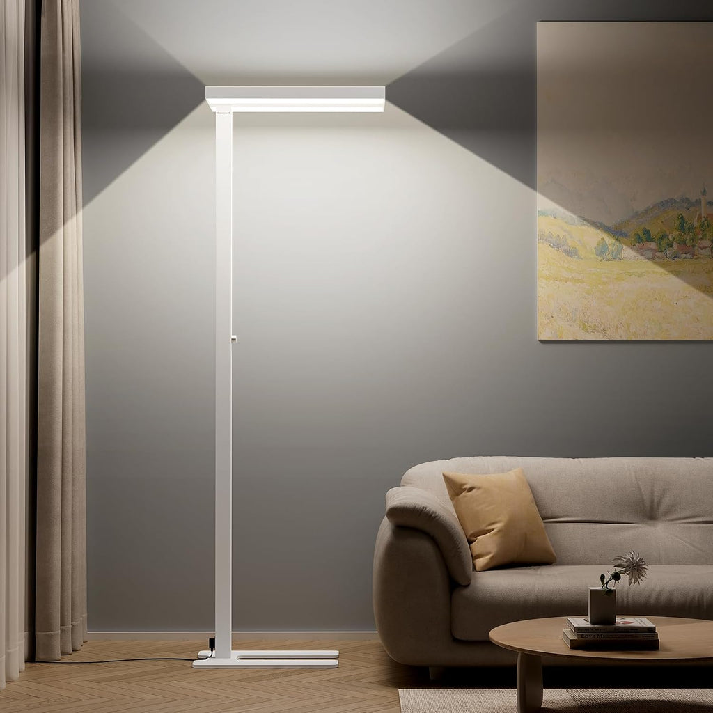 Honeywell 16000LM LED Floor Lamp, 02E Max Sunturalux Eye-Caring Reading Standing Light, 155W Modern Natural Daylight 4000K Dimmable 77"…