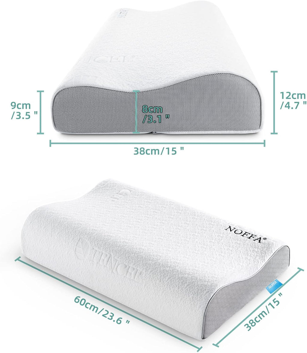 Cervical Neck Pillow, Soft Contour Memory Foam Pillow for Neck Support, Cervical Orthopedic Pillows for Sleeping, Ergonomic Bed Pillow…