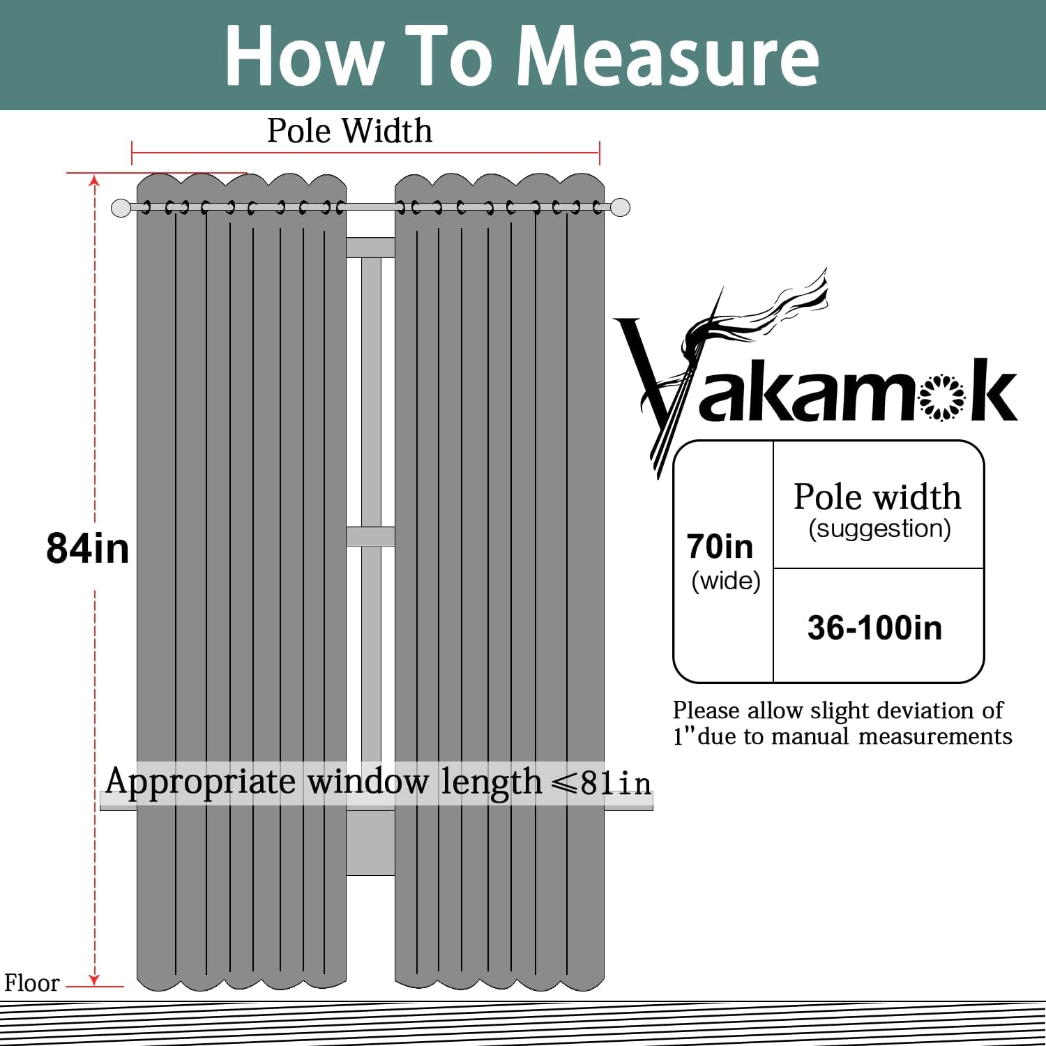 Yakamok Blackout Curtains Room Darkening Thermal Insulated Window Panels, Solid Grommet Top Drapes for Bedroom/Living Room(70Wx84L, Stone…
