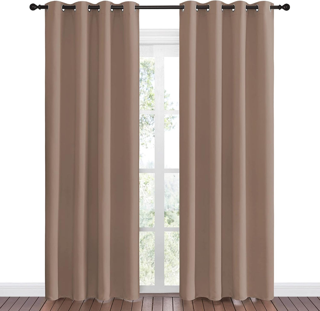 Nicetown Blackout Draperies Curtains Panels - Window Treatment Thermal Insulated Solid Grommet Blackout Curtains/Panels/Drapes for Bedroom…