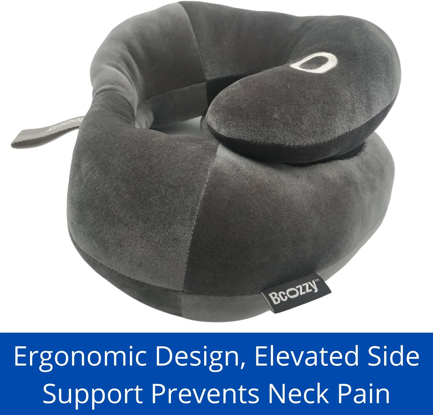 BCOZZY Neck Brace Pillow - Patented Relief for Neck Pain and Supportive Sleep-Soft, Washable, and Adjustable for Comfortable Resting.…