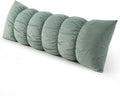 Ailuteie Pat. Pend. Side Sleeper Body Pillow, Long Bed Pillow with Segmented Design and Soft Velvet Washable Pillowcase for Side Sleeping (…