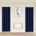 Jiuzhen Blackout Doorway Curtains 80 inch Length - 2 Panels Thermal Insulated Privacy Soundproof Rod Pocket Closet Door Curtains Room Divid…