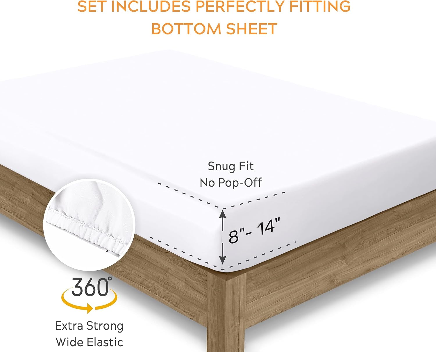 SleepMantra Sleep Mantra 100% Organic Cotton Bed Sheet Set - Soft & Cooling Percale Weave - 4 Piece Bedding Set with Deep Pocket - GOTS Cer…