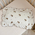BuLuTu Cartoon Bear Muslin Pillowcase for Boys Girls Cute Animal Print Toddler Pillow Cases Soft Breathable Cotton Pillow Cover for Young…