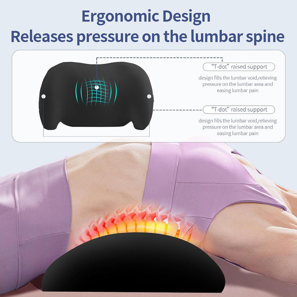Bymecost Lumbar Support Pillow for Office Chair, Car Lumbar Pillow Lower Back, Memory Foam Back Cushion with Adjustable Straps, Ergonomic…