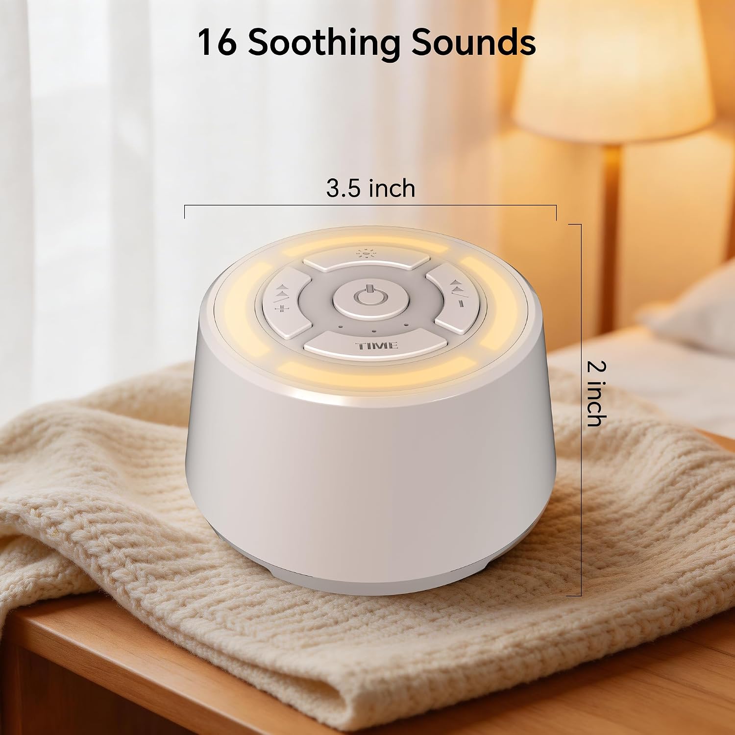 SPLENPAW Noise Sound Machine with 16 Soothing Sounds, Memory Function, 3-Color Night Light White Noise Machine for Adults, Babies &…