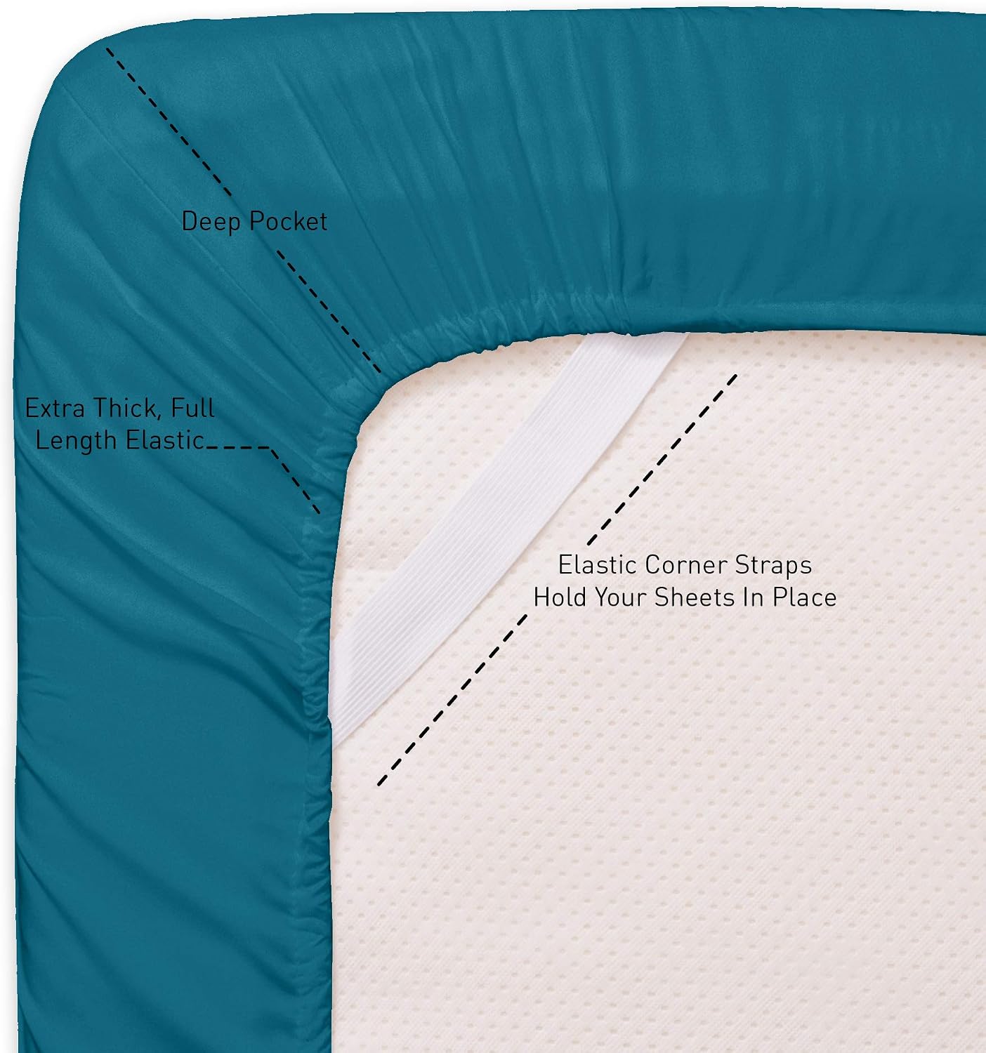 Cal King Size Bed Sheets - 6 Piece 1500 Supreme Collection Fine Brushed Microfiber Deep Pocket California King Sheet Set Bedding - 2…