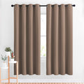 Nicetown Kitchen Blackout Curtains and Drapes - Triple Weave Energy Saving Thermal Insulated Solid Grommet Blackout Panels for Patio (1 Pai…