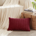 Fancy Homi Decorative Throw Pillow Covers for Bed Couch Bedroom Bench, Soft Corduroy Solid Pillow Case, Rustic Farmhouse Boho Room…
