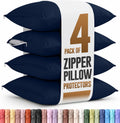 Utopiabedding Utopia Bedding Zippered Pillowcases - Pack of 4 - Soft Brushed Microfiber Fabric - Wrinkle, Shrinkage and Fade Resistant Pill…