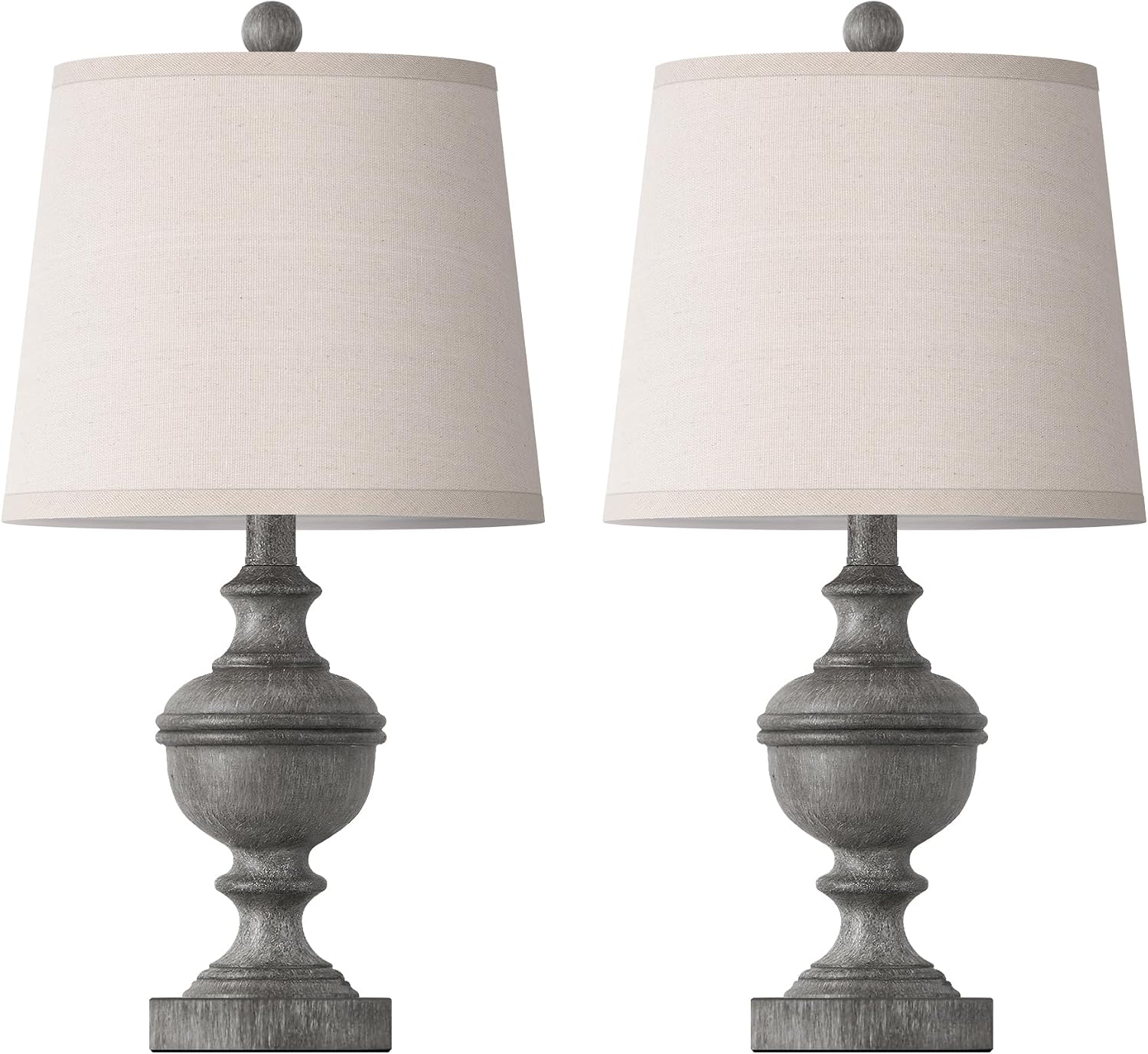 PARTPHONER Retro Table Lamps Set of 2, Bedside Lamp for Bedroom Rustic Farmhouse Table Lamps for Living Room, Vintage Nightstand Lamps…