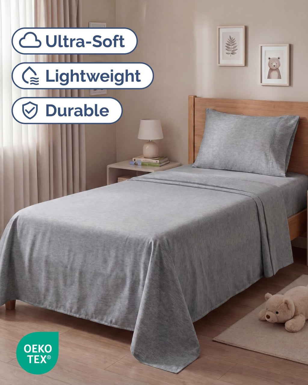 Twin Size 3 Piece Sheet Set - Comfy Breathable & Cooling Sheets - Hotel Luxury Bed Sheets for Women & Men - Deep Pockets, Easy-Fit, Soft…