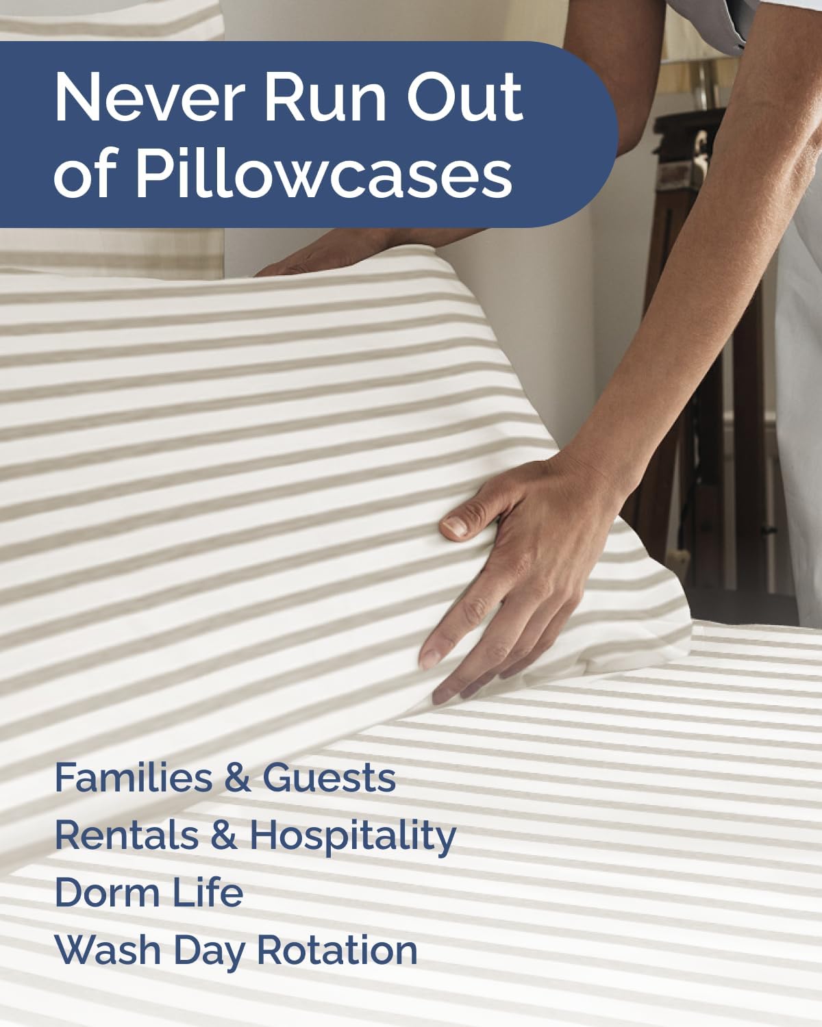 Queen Pillow Cases Set of 8 - Ultra Soft Hotel Quality Pillowcase Covers - Comfy & Wrinkle Free - Shrink & Fade Resistant - Machine…