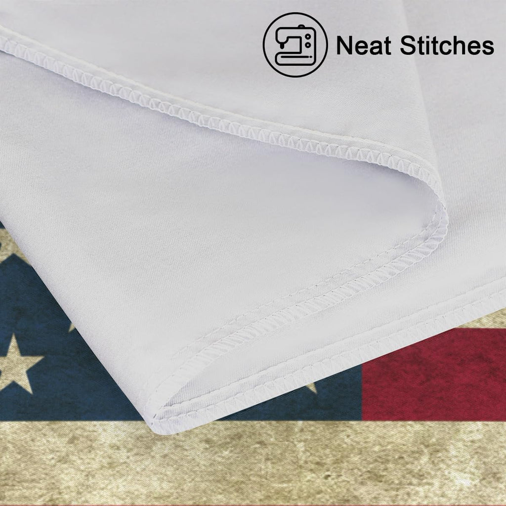 American Flag Retro Satin Silk Pillowcase for Hair and Skin Pillow Cases Standard Size Soft Silk Pillow Case with Envelope Closure Print…
