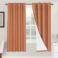 H.VERSAILTEX 100% Blackout Curtains for Bedroom Thermal Insulated Linen Textured Curtains Heat and Full Light Blocking Drapes Living Room…