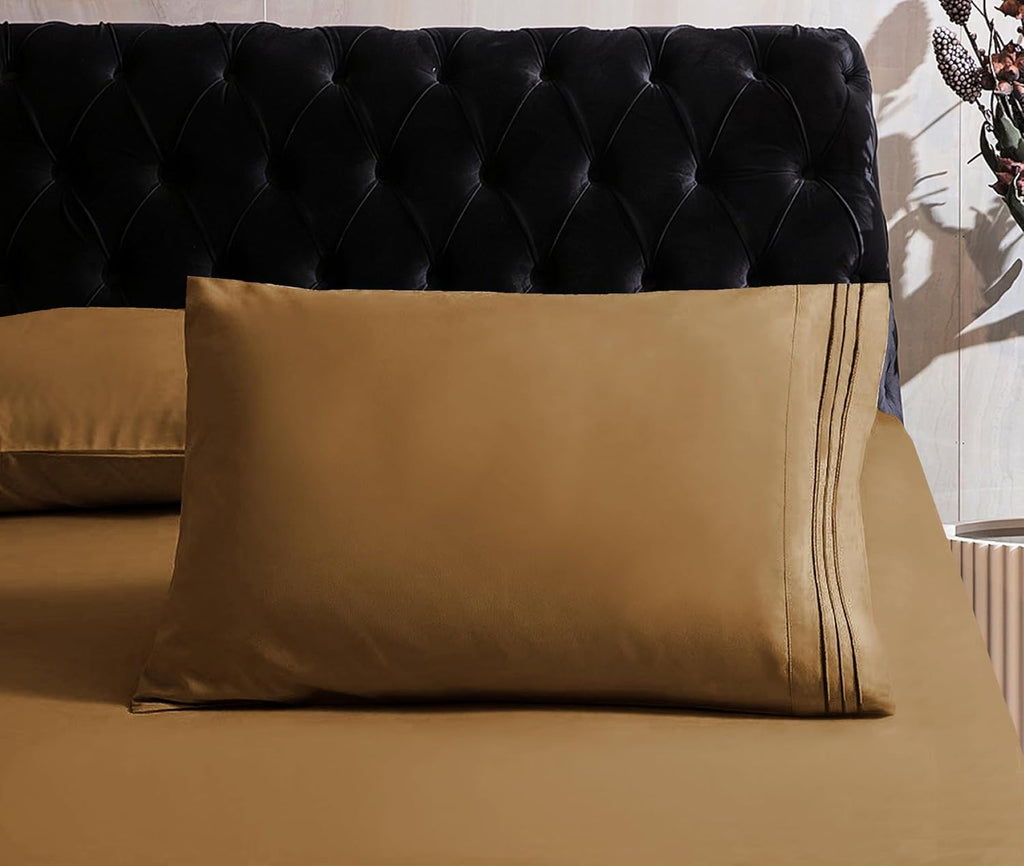MocassiLuxuryBedding Mocassi Twin XL Sheet Set - Luxury Hotel 1800 Premier Bedding Sheets & Pillowcases - Ultra Soft Breathable & Cooling B…