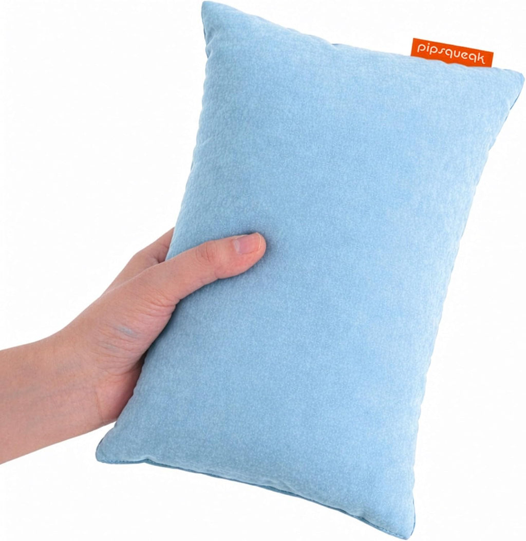 Microfiber Pipsqueak Pillow - Small, Mini - 11 x 7 in - Tiny Pillow for Travel, Cars, Airplanes, Camping, Dogs, Toddlers, Kids, Lumbar…